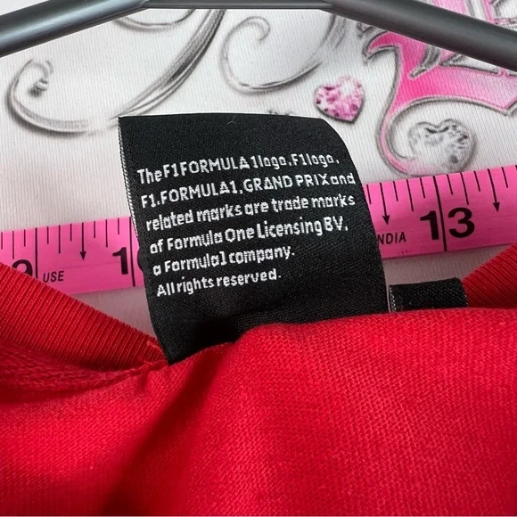 Formula 1 T-shirt fanatics Red black Tee shirt top - Picture 7 of 9